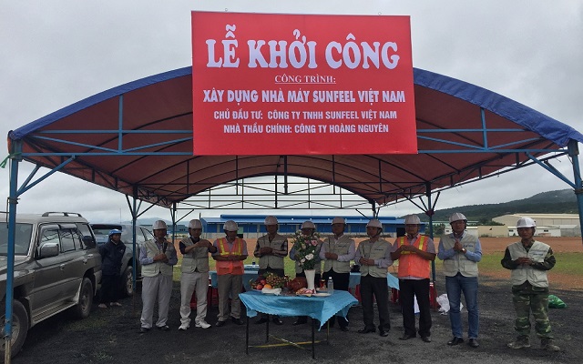 Lễ khởi công xây dựng nhà máy SUNFEEL Việt Nam